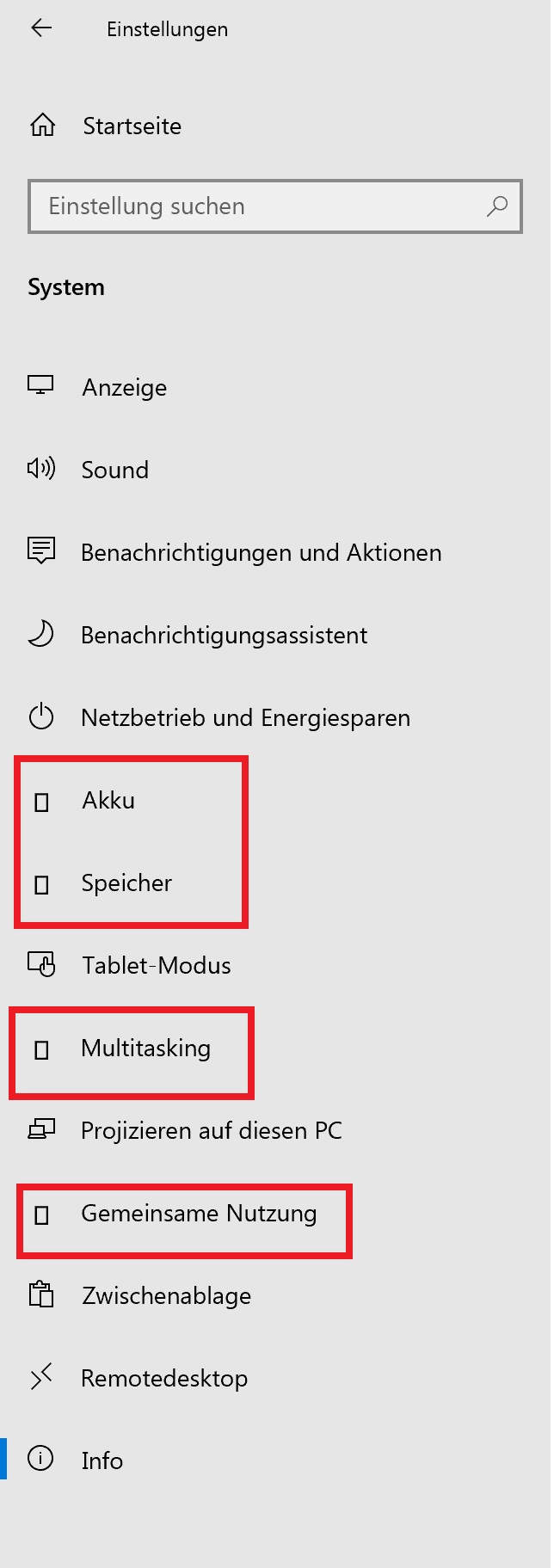 Windows Icons werden nicht angezeigt - Rechteck als Platzhalter