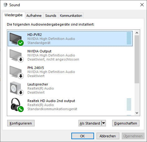 Probleme Mit WIndows 10 und Capture Card