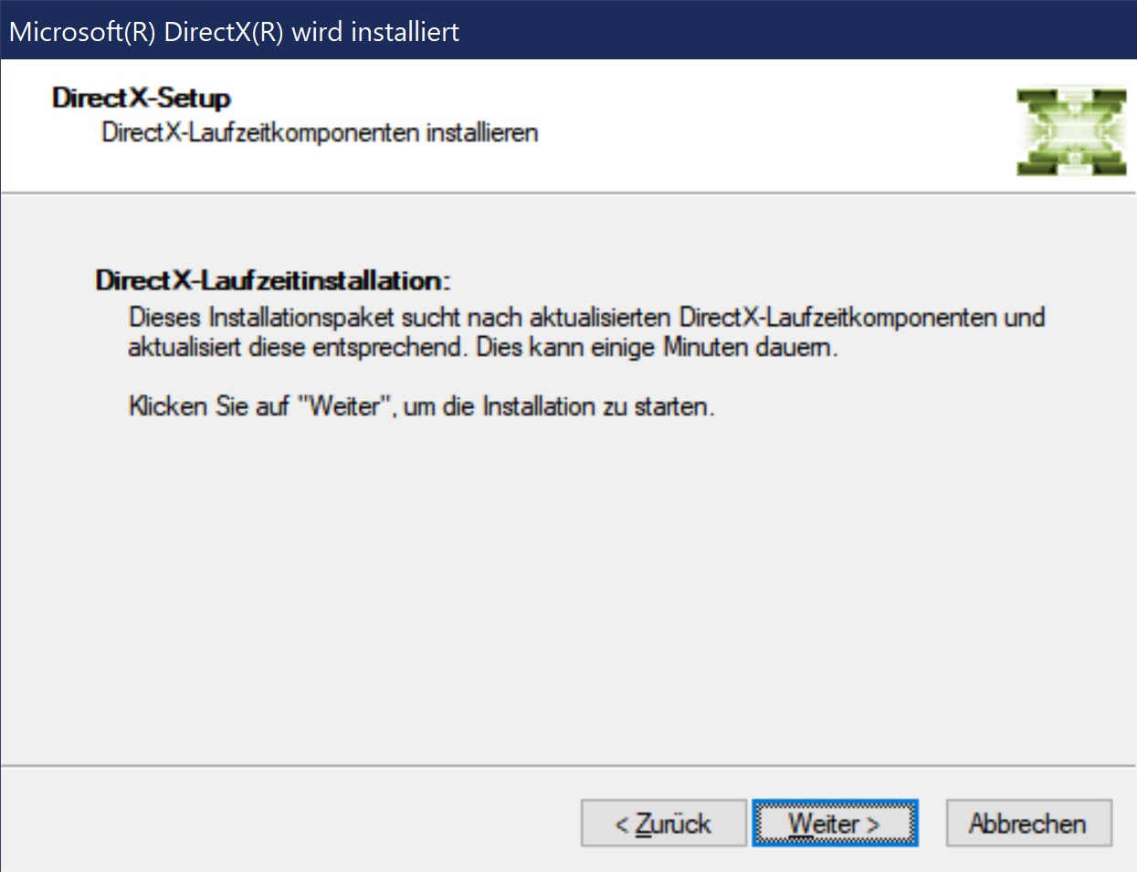 DirectX Installationsfehler bei HitFilm Installation XAudio2 / DirectX installation error...