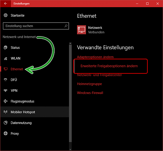 Win10 - WLAN unter Netzwerk und Internet nicht sichtbar