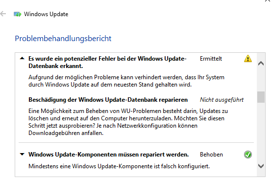 Funktionsupdate für Windows 10, Version 1803