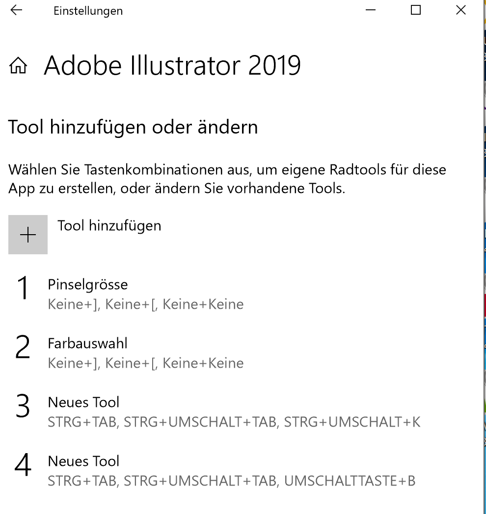Surface Dial im Adobe Illustrator nutzen und Werkzeuge hinzufügen