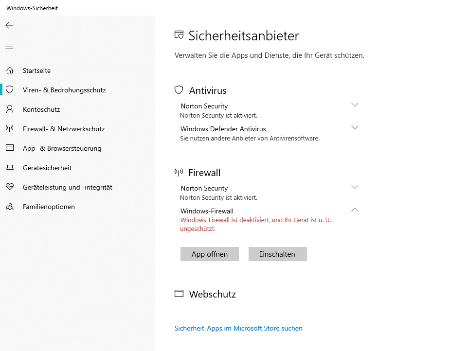 Windows Defender Antivier
