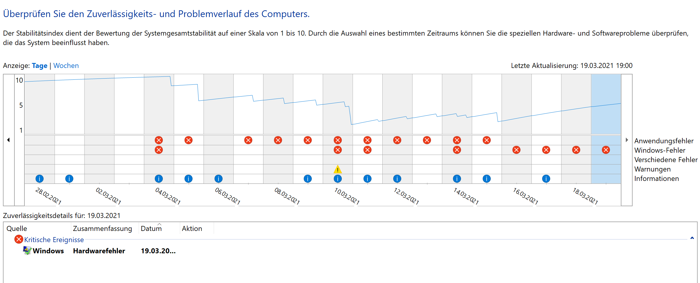 SurfaceBook3 - Bildschirm wird schwarz oder flackert und Fehler vom SurfaceSerialHubDriver