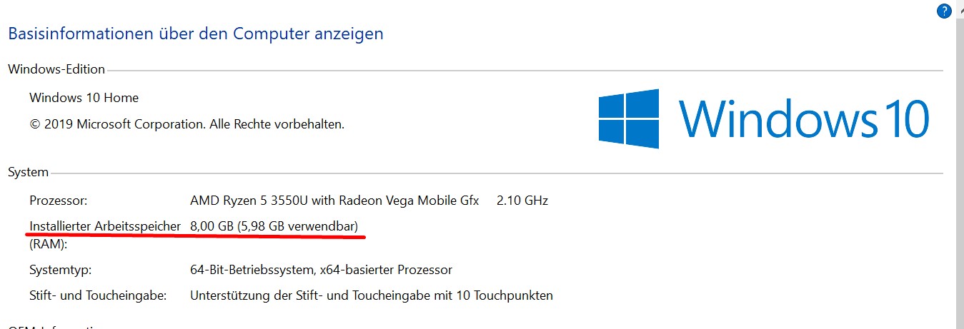 6GB Ram anstatt 8GB?