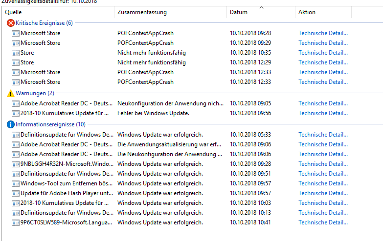 Microsoft Store Fehler Code: 0x000001F4 CV: IOfCVlLxV0+kNz97