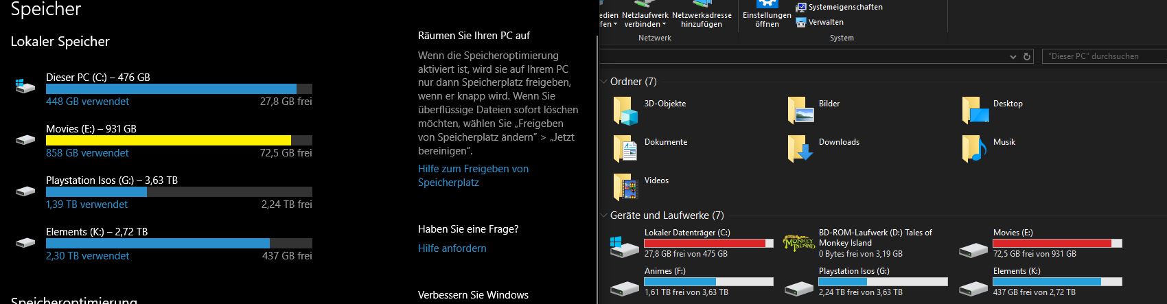 Festplatte unsichtbar für den Windows Store