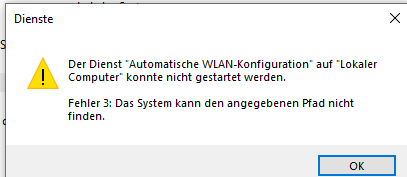 WLAN-Verbindung / Drahtlosnetzwerkdienst