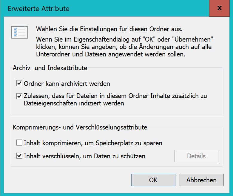 Desktop versehentlich verschlüsslet, wie wieder entschlüsseln