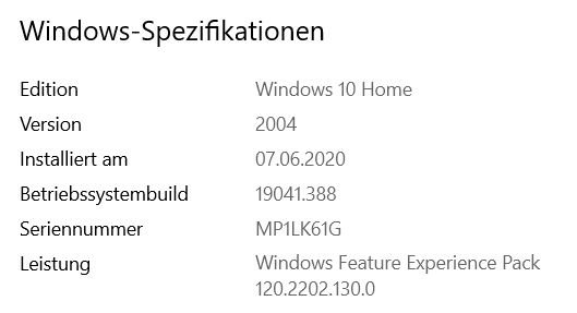 Windows Update Fehler - Treiber