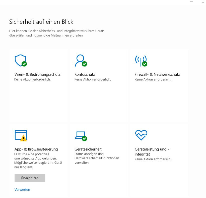 Windows Defender Meldung " unerwünschtes Programm "