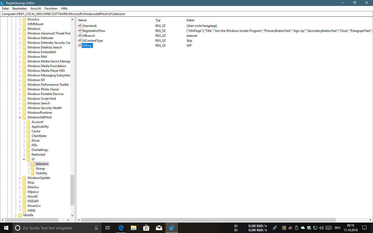 Windows Insider Programm - Einstellung "Nur Updates, Apps und Treiber" lässt n´sich nicht...