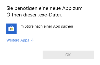 Hilfe, es lässt sich kein Programm mehr auf meinem Windows 10 öffnen. "Sie benötigen eine...