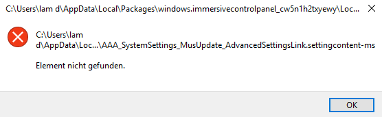 Neue Windows 10 Funktionen defekt