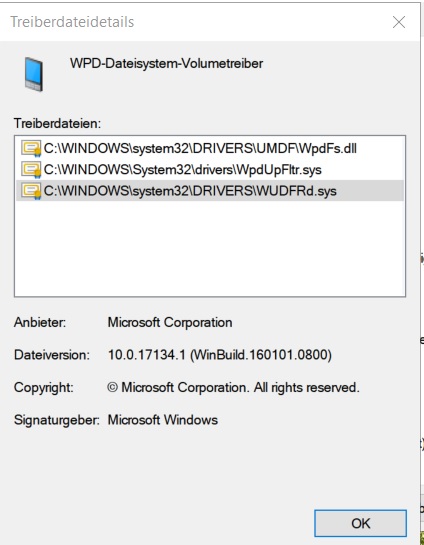 WPD-Dateisystem-Volumetreiber