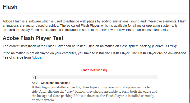 Adobe Flash Player mit Edge
