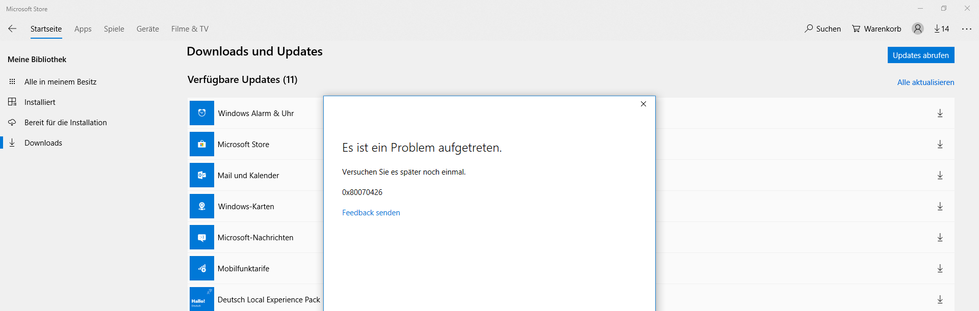 Windows-Fehler "0x80070426" und "0x800706d9" - Wie behebbar? Keine Anmeldungen mit...