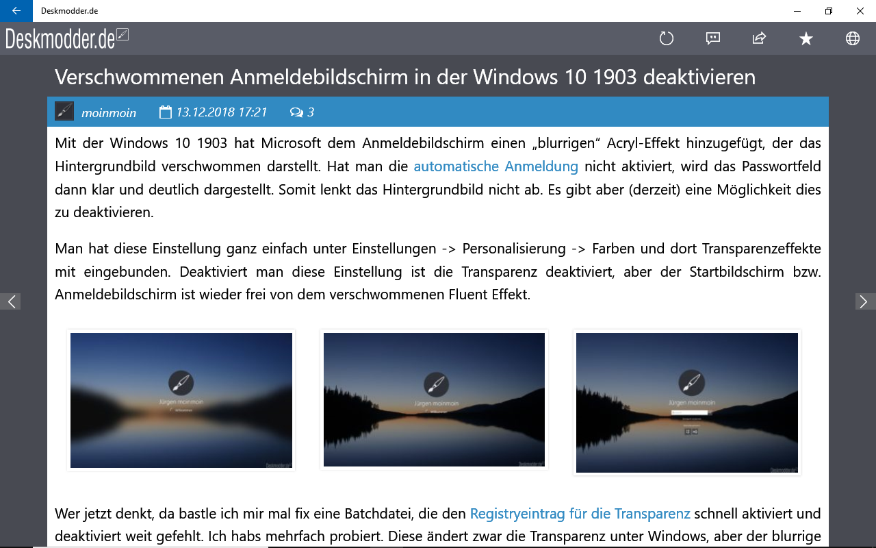 Start Bild win 10
