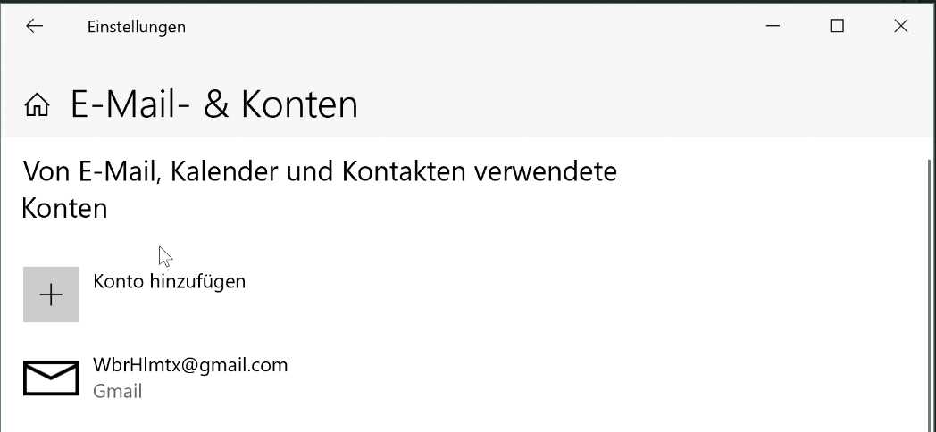 "Senden an" mit GMail als Client?