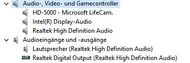 Sound Probleme nach Windows 10 Upgrade