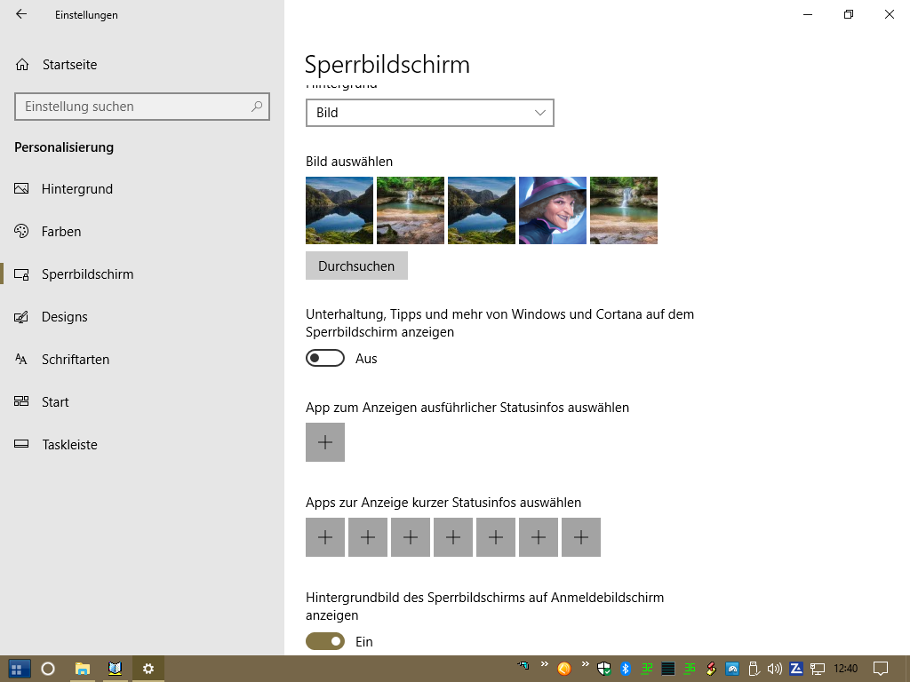 Windows 10 Sperrbildschirm
