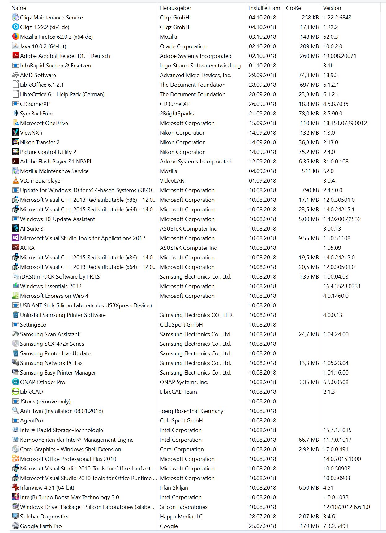 Windows Funktionsupdate 1809