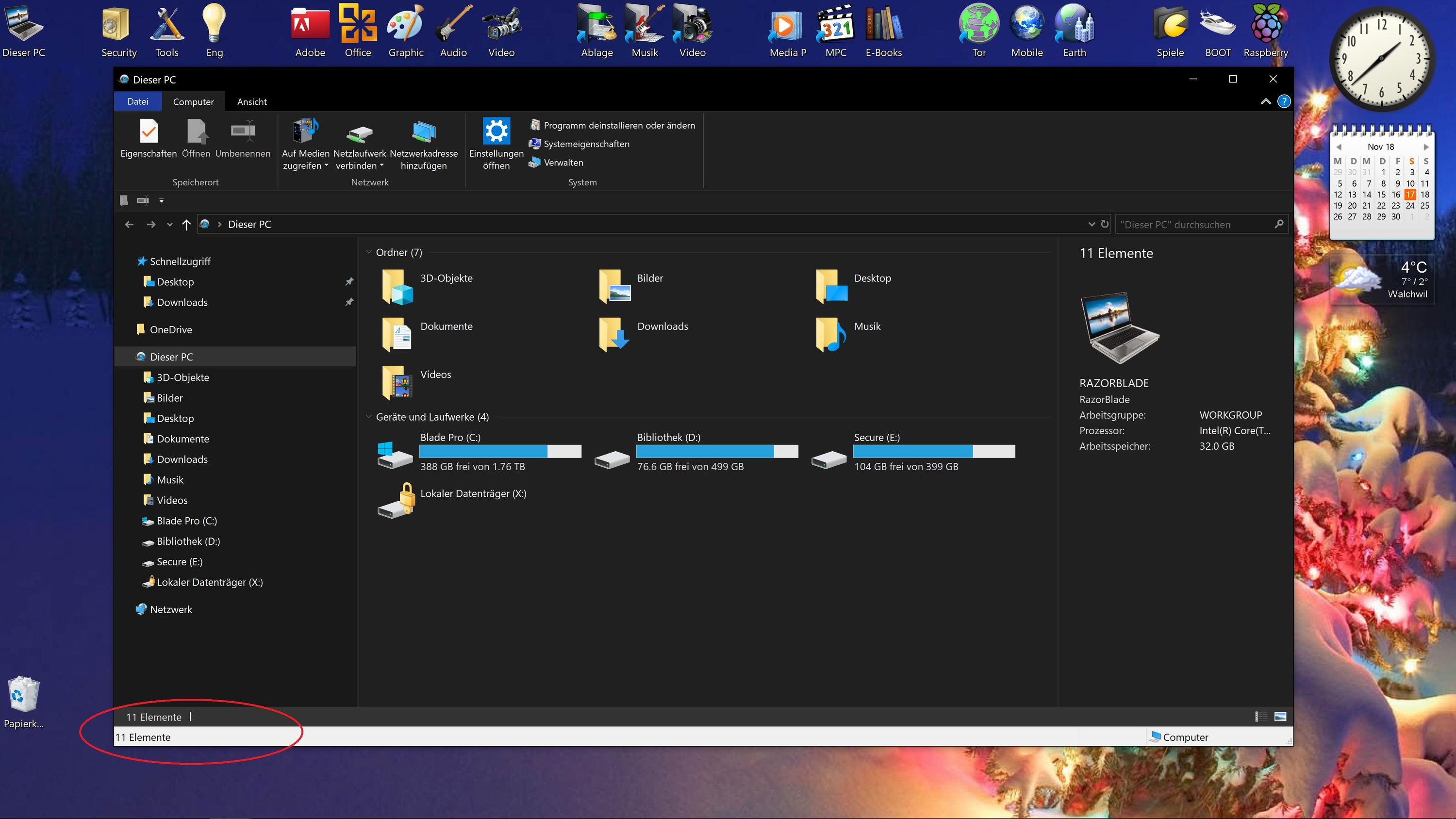 1809 Upgrade Doppelte Infoleiste im Datei Explorer