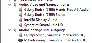 Synaptics Sound Treiber und Windows 2004