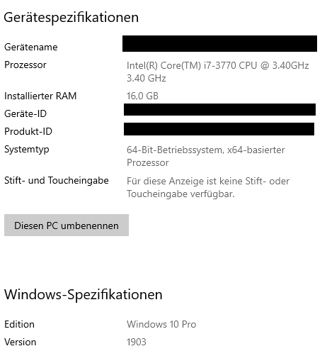 Bitte Helfen. Videos hängen sich nach Upgrade auf Windows 10 auf