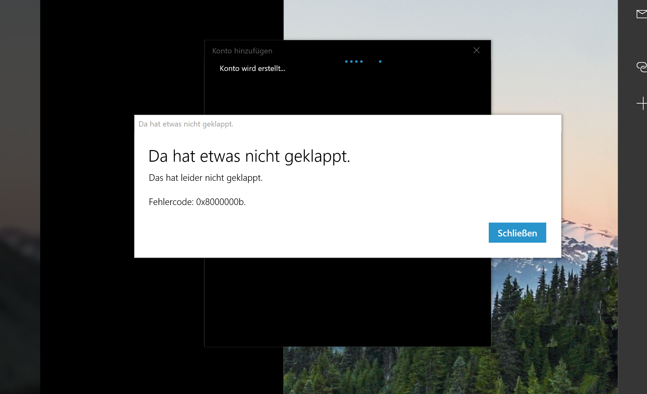 Edge Sync und Mail App unter Windows 10 Version 1809