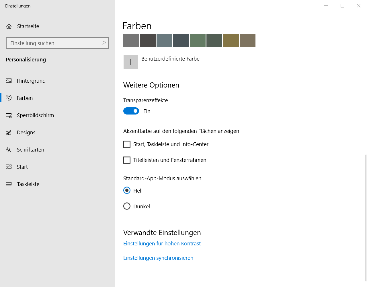 Windows 10 1809 plötzlich anderes Design mit dicken farbigen Fensterrahmen