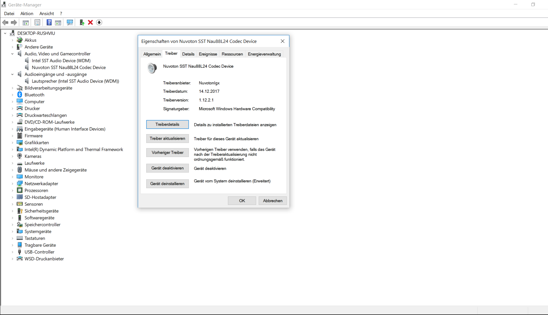 Internes Laptop-Mikrofon wird nicht gefunden und kann nicht eingerichtet werden