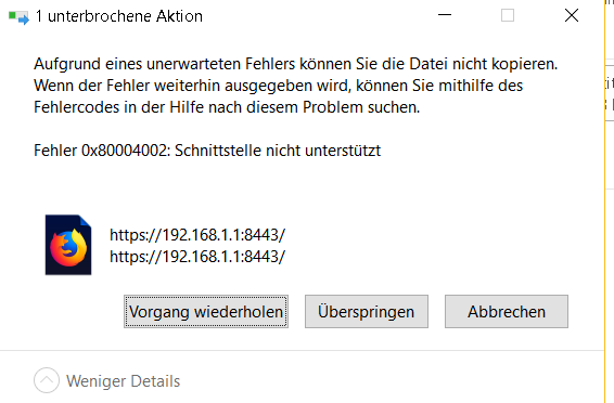 Kann meinen Router im Heimnetzwerk im Windows-Explorer nicht öffnen