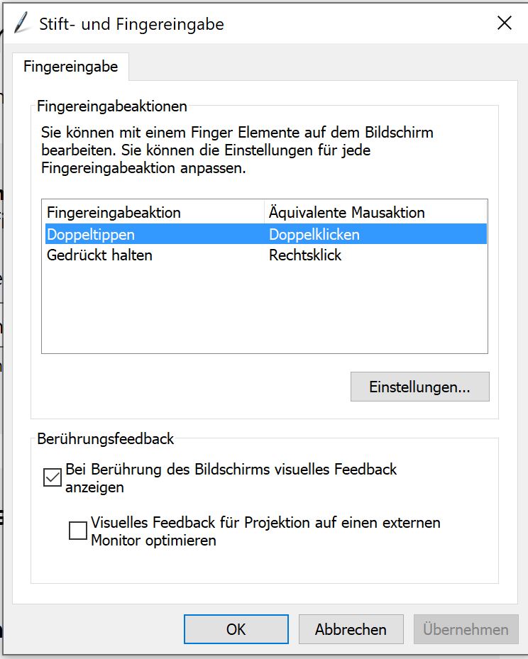 Stift & Windows Ink Einstellungen werden mir nicht korrekt angezeigt / Surface Pen...