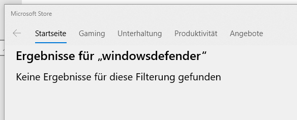 Windows-Sicherheit - Schutzbereiche