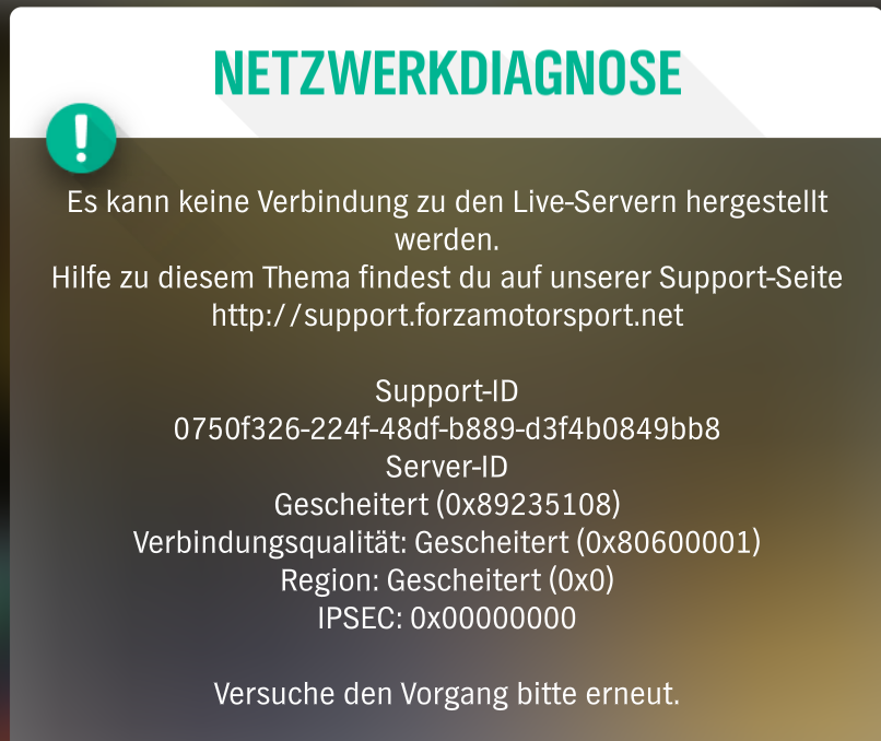 Forza Horizon 4 - Netzwerkprobleme mit Horizon Life Servern ingame seit über 3 Wochen