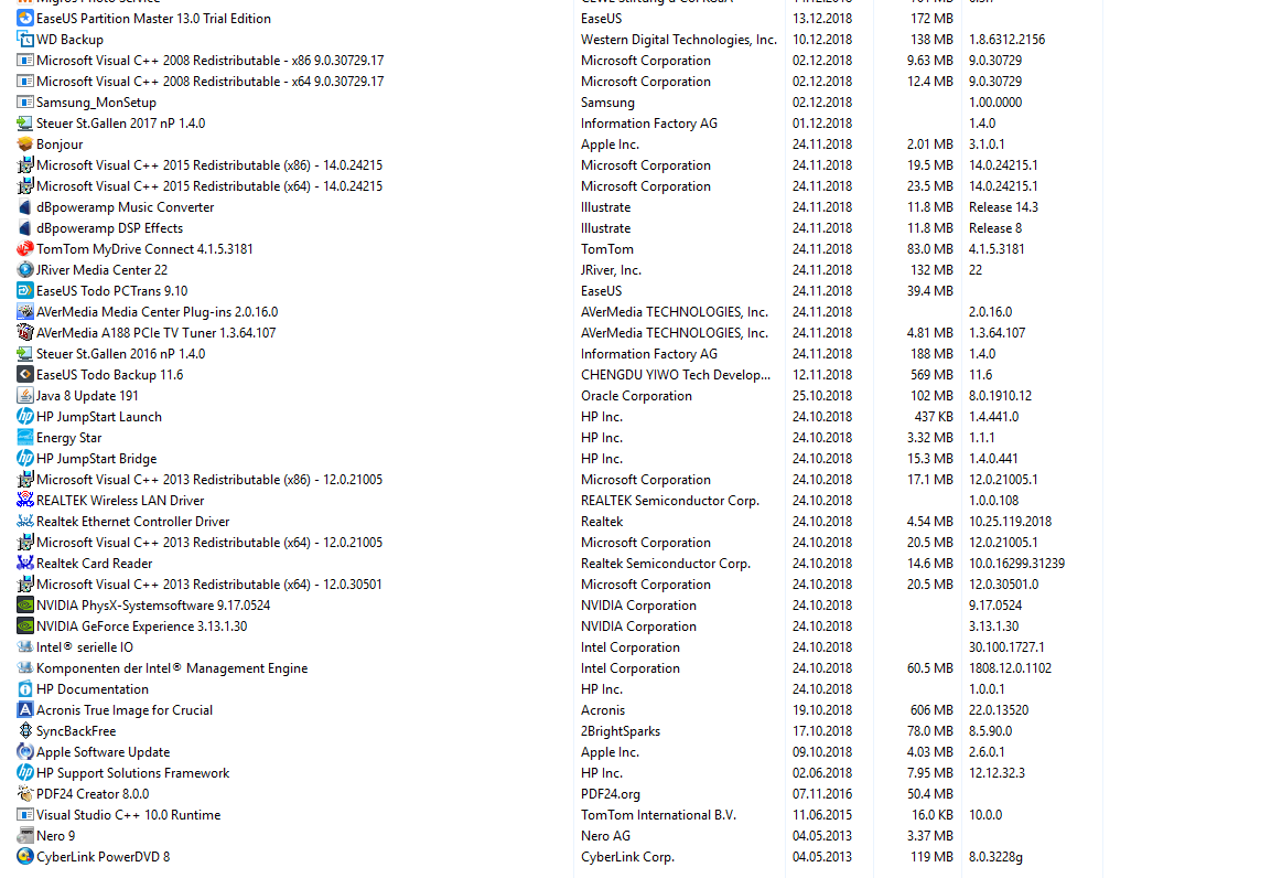 Abbruch der Installation des Updates von Windows 10 Pro Version 1809 auf 1903