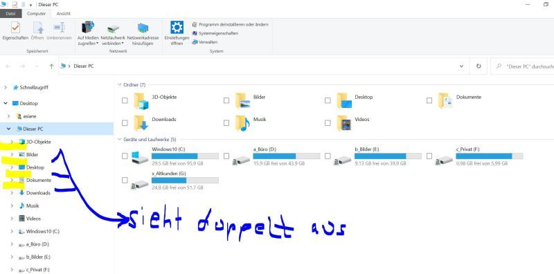 Windows Explorer Zeilenhöhe