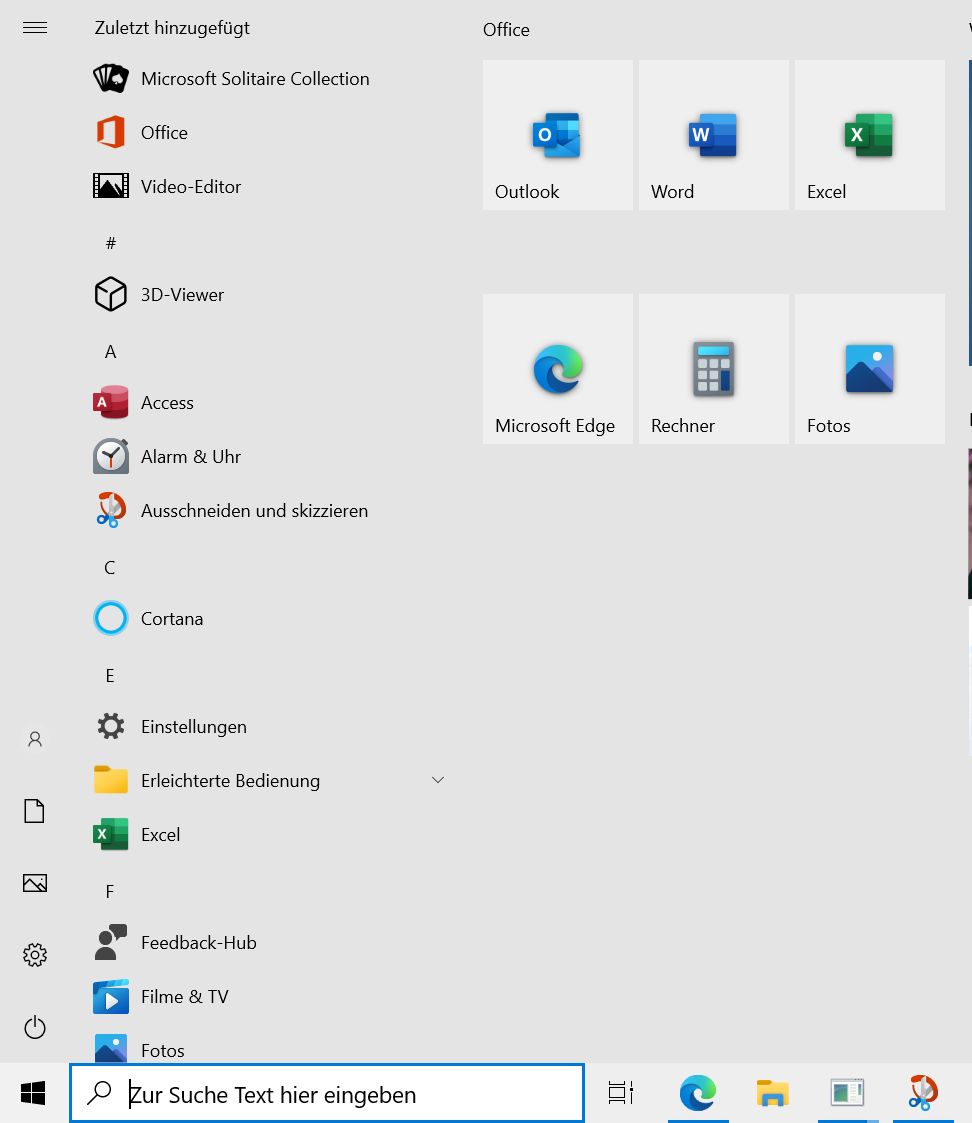 Windows Kacheln farblos nach Upgrade auf 20H2