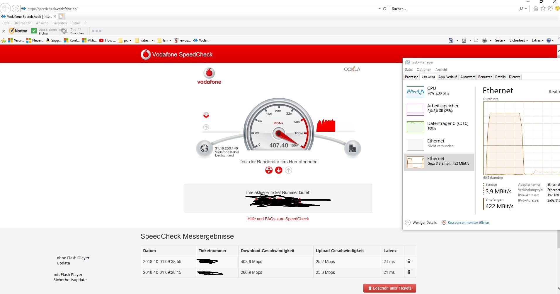 Flash Player Sicherheitsupdate (kb4457146) bremst die Bandbreite aus