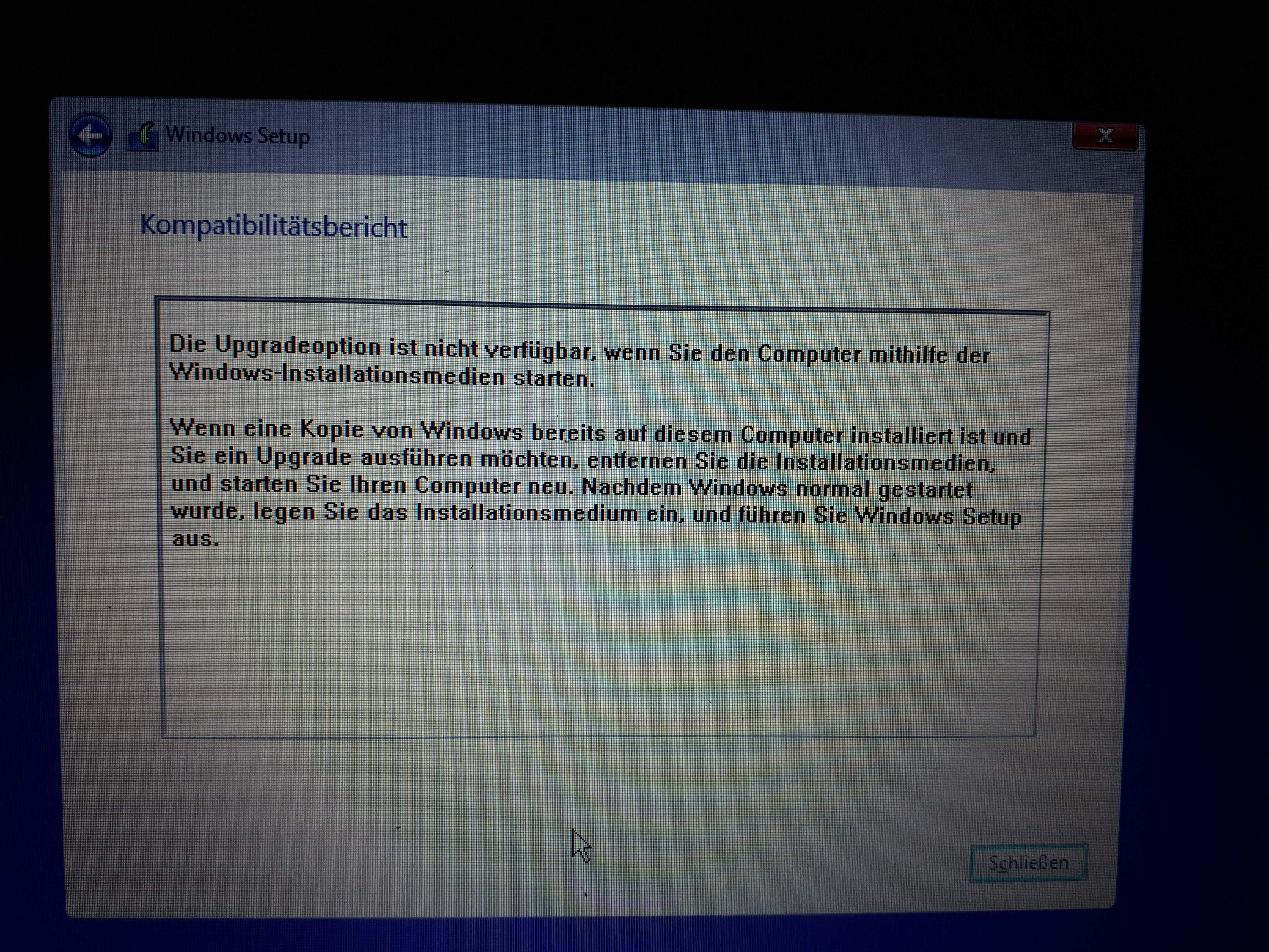 Fehlermeldung 0xc000000e nach Neustart