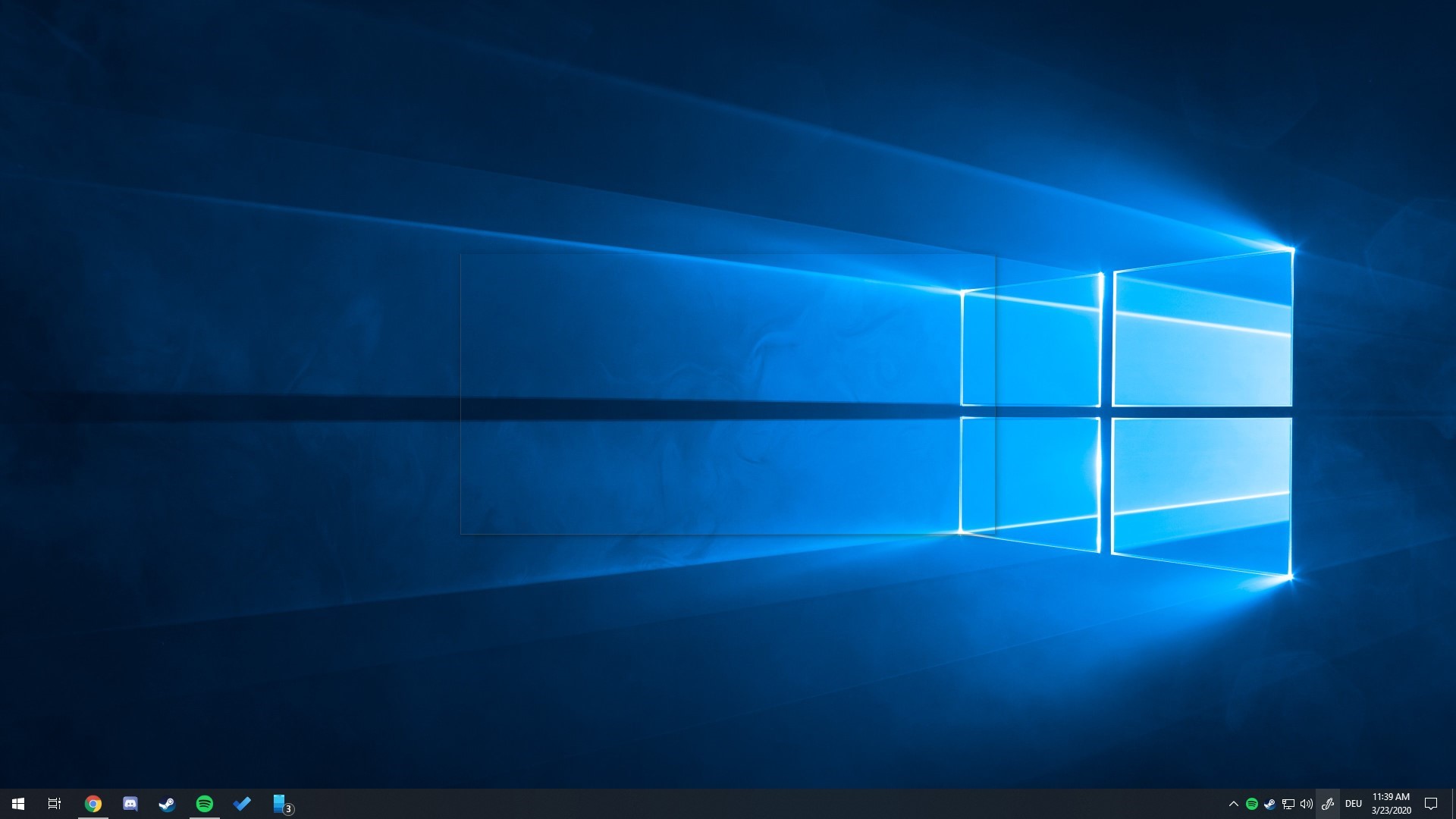 Transparentes Rechteck auf Desktop