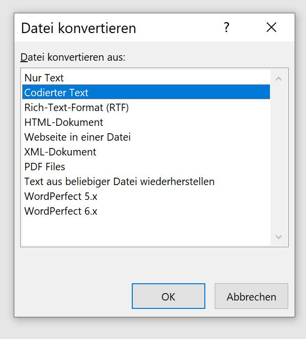Word 2019 - alte Dateien (gesp. unter Word 2008) werden im Explorer nicht als Vorschau...