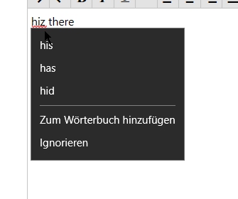 Autokorrektur-einstellungen in Edge