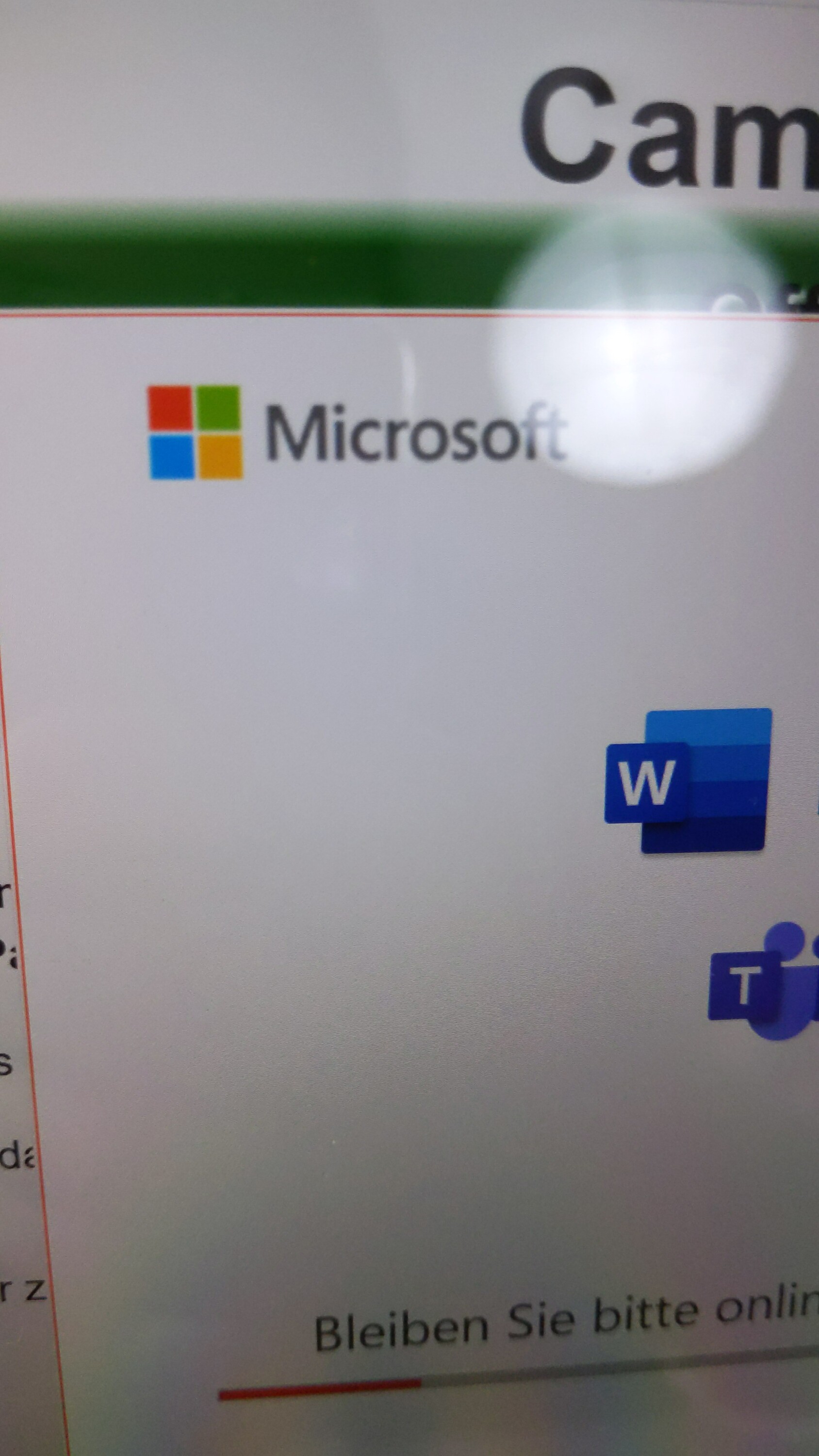 Weißer Fleck auf Display