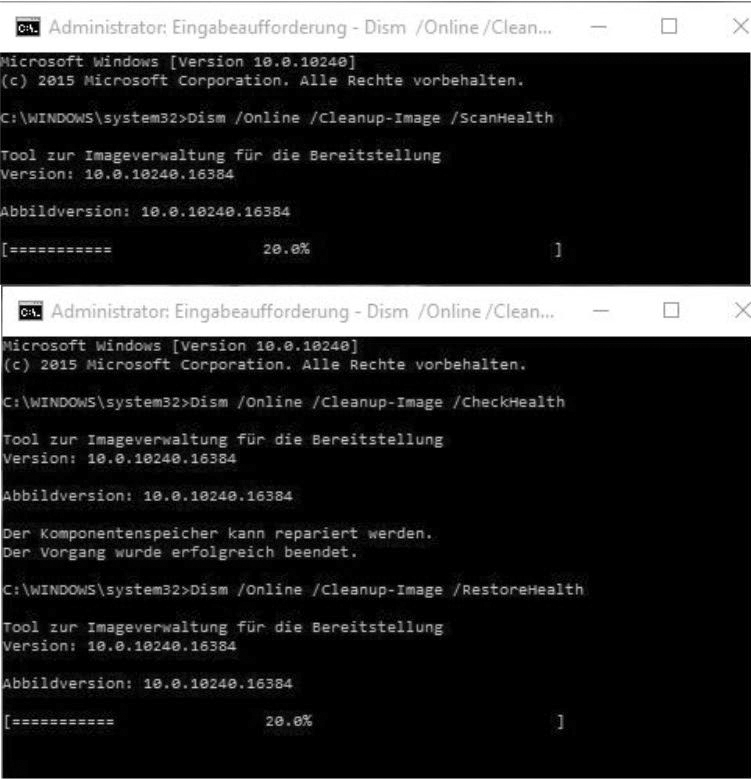 Windows 10 Sicherung Fehler: (STATUS_WAIT_2 (0x80070002))