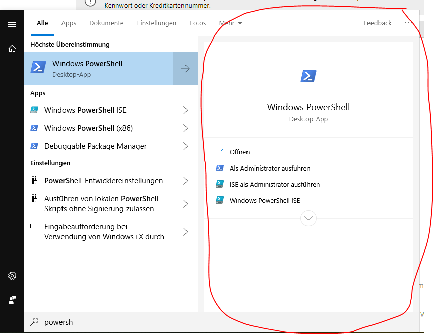 Windows suche schmaler machen