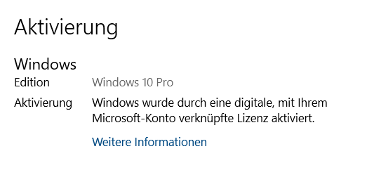 Windows ist plötzlich nicht mehr aktiviert, die Fehlerbehebung behauptet fälschlicherweise,...