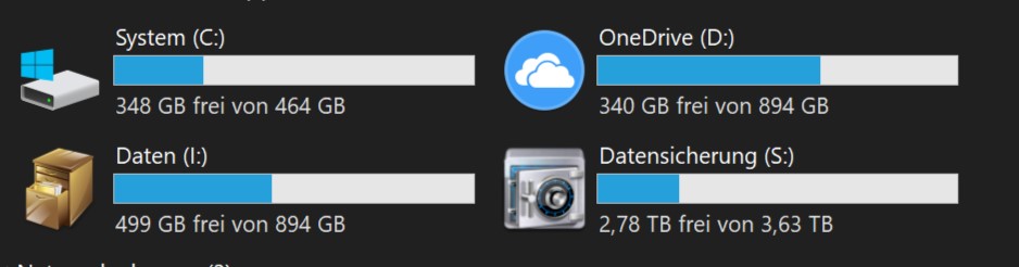 Mein File Explorer unter Win10/64 bracht für das "Öffnen" sehr lange