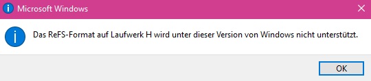 ReFS Dateisystem
